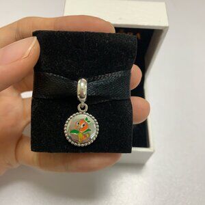 Pandora Walt Disney World Flower Garden Festival Orange Bird Charm